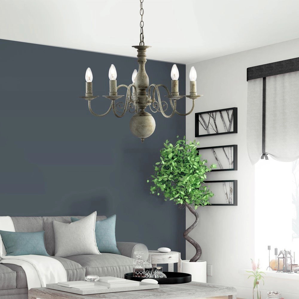 Kroonluchter Greythorne Searchlight 5053423020105