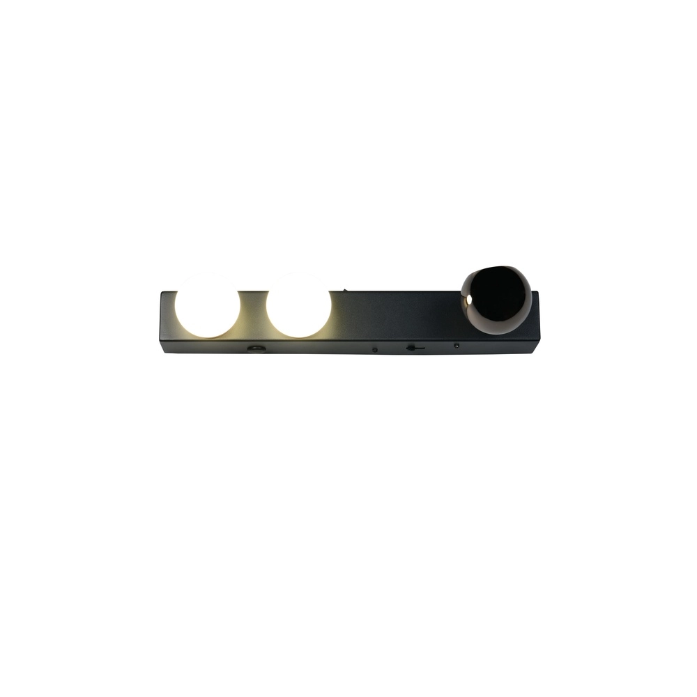 Wandlamp Arpino zwart 30cm Trio 4017807683622