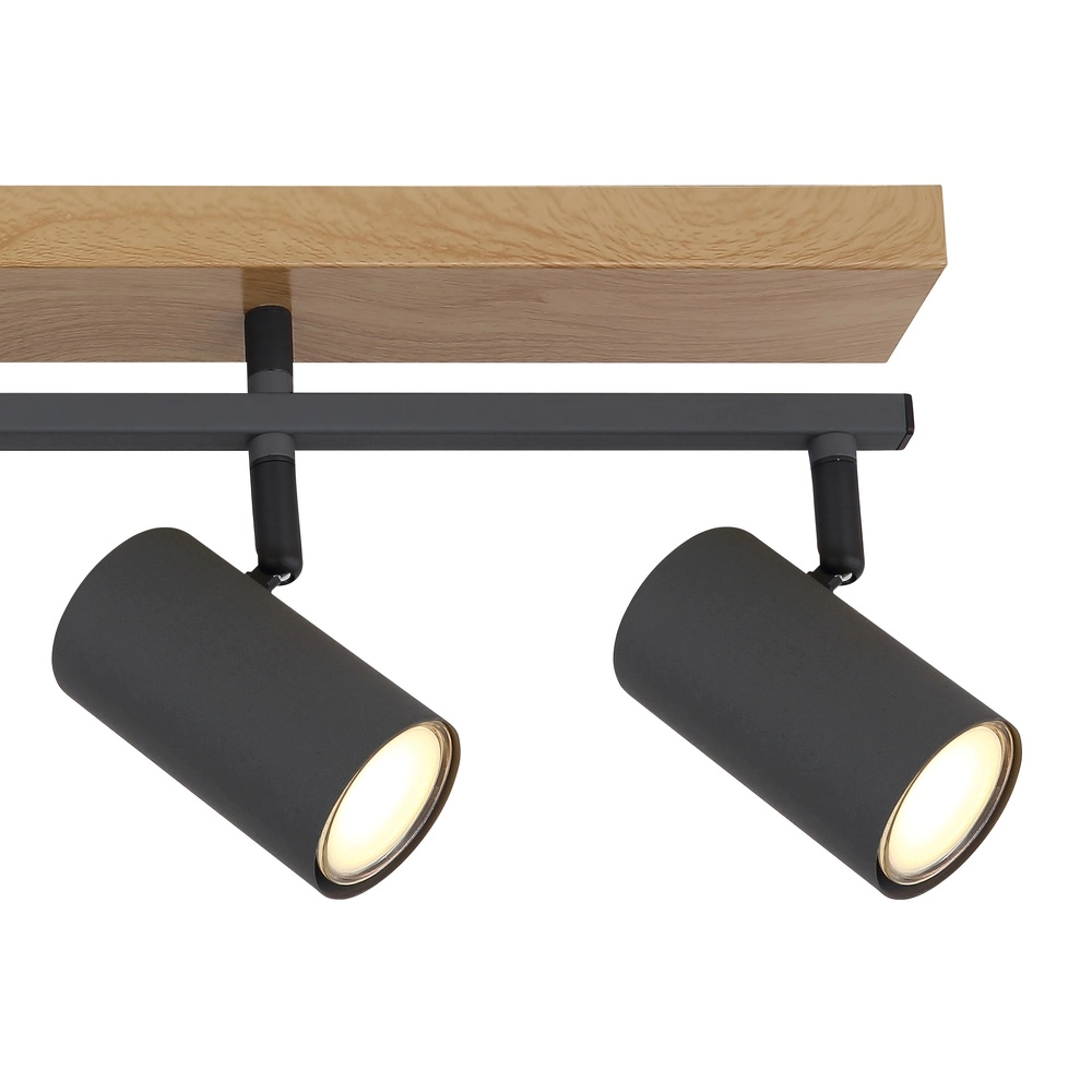 Plafondlamp 5-lichts Robby hout Globo 9007371442577