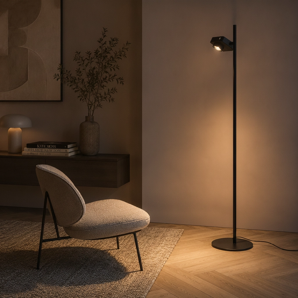 Vloerlamp Kedros zwart