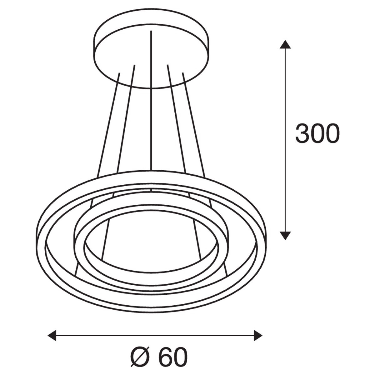Led hanglamp One Ø 60 cm SLV 4024163249157