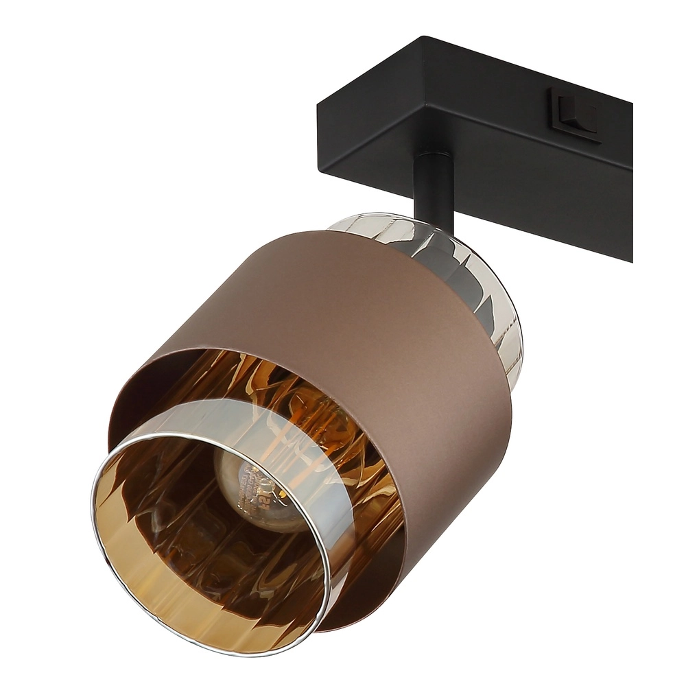 Design plafondlamp Milley 2-lichts zwart Globo 9007371583348