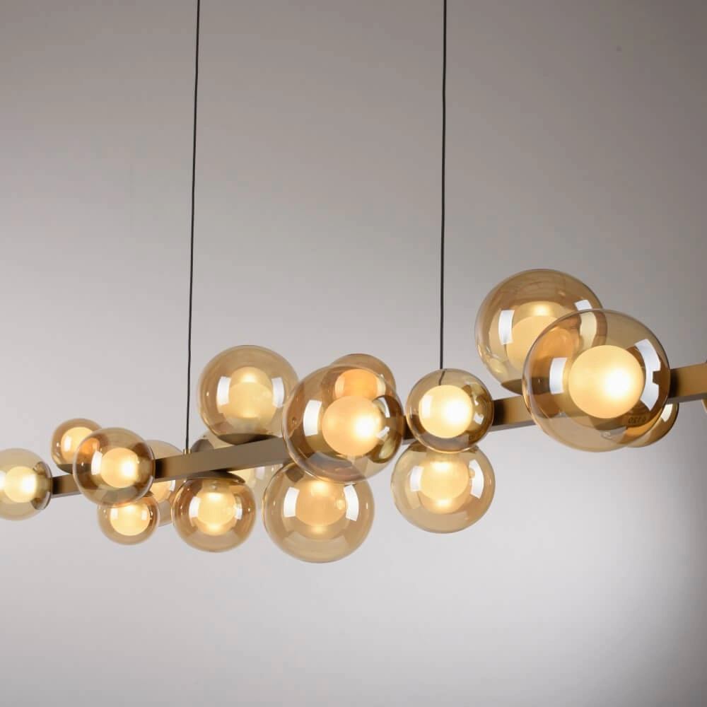 Unieke hanglamp Pure E-Popup 18-lichts brons Paul Neuhaus 4012248384428