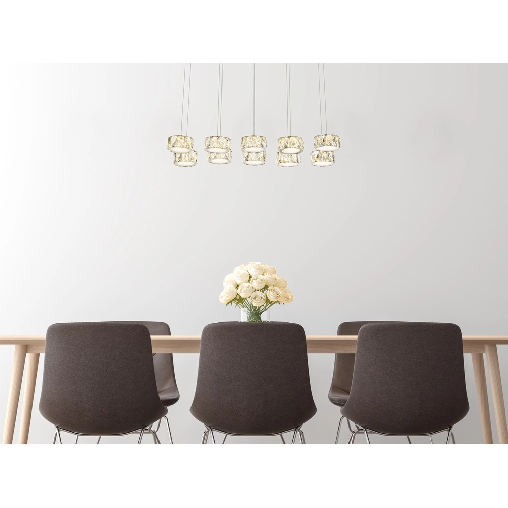 10-lichts hanglamp Amur chroom Globo 9007371345069
