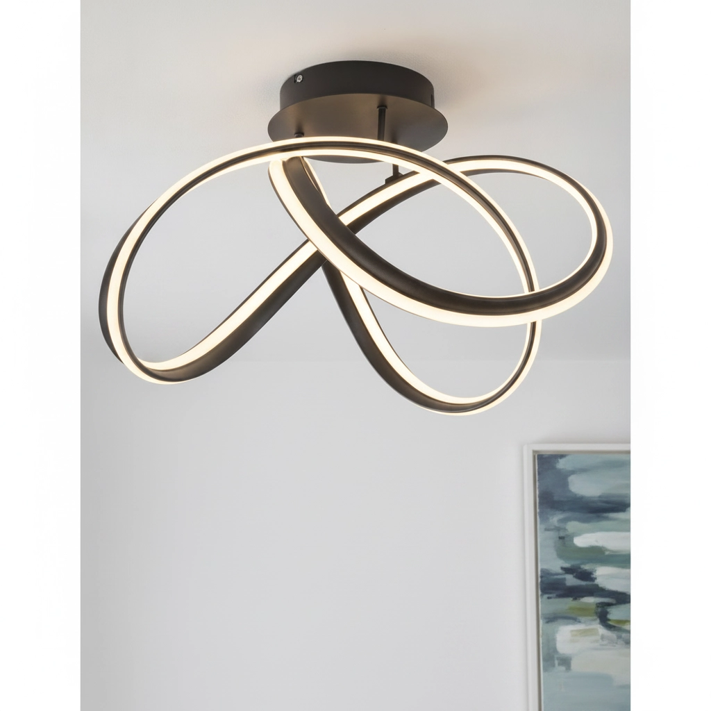 Design plafondlamp Truno zwart