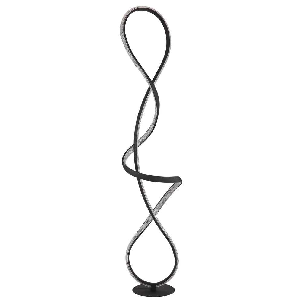 Design vloerlamp Swirl zwart Globo 9007371512331