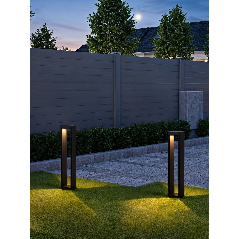 Zwarte tuinlamp Dolix 60cm - 3000K