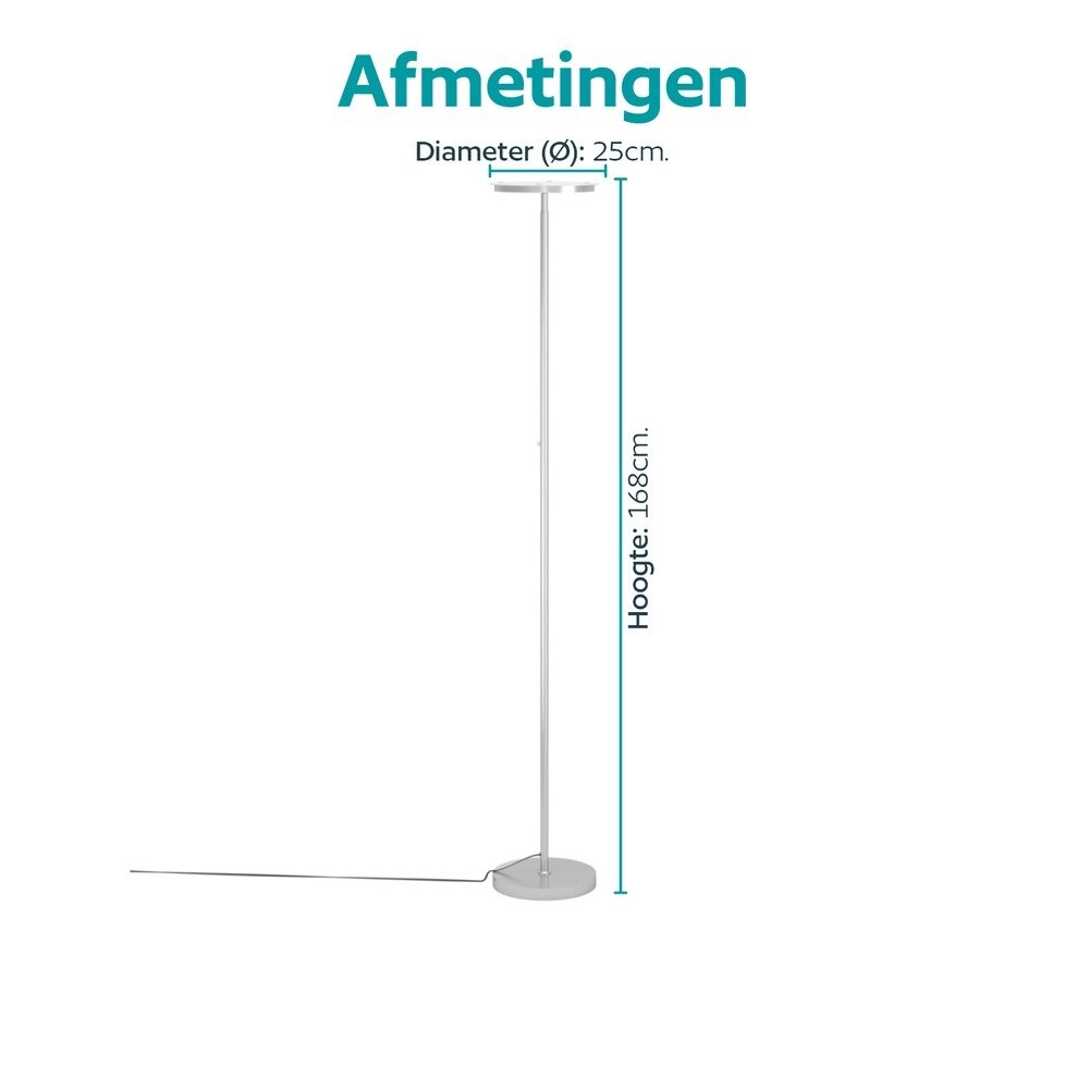Design vloerlamp Piagnolo zilvergrijs Eglo 9008606392384