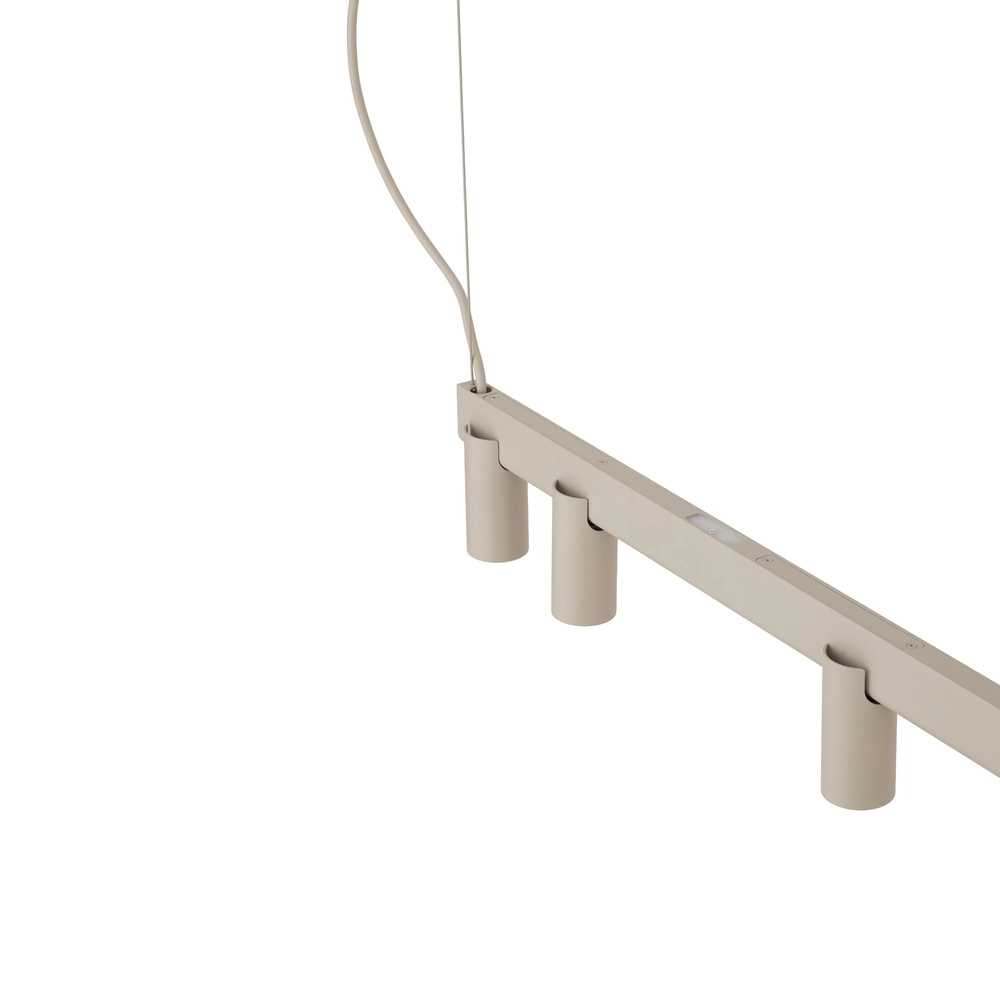Design hanglamp Fourty 7-lichts zand bruin Lyora 5903139122948