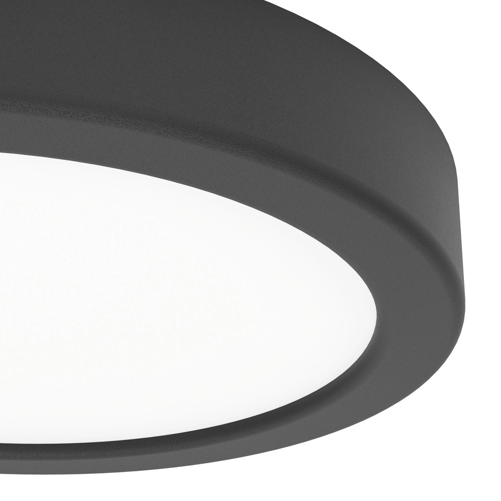 Led plafonnière Fueva 6 rond - zwart - Ø 16,6cm Eglo 9008606330065