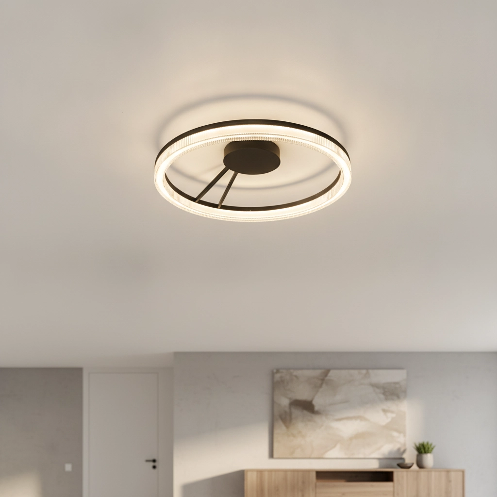 Zwarte plafondlamp Lonela design