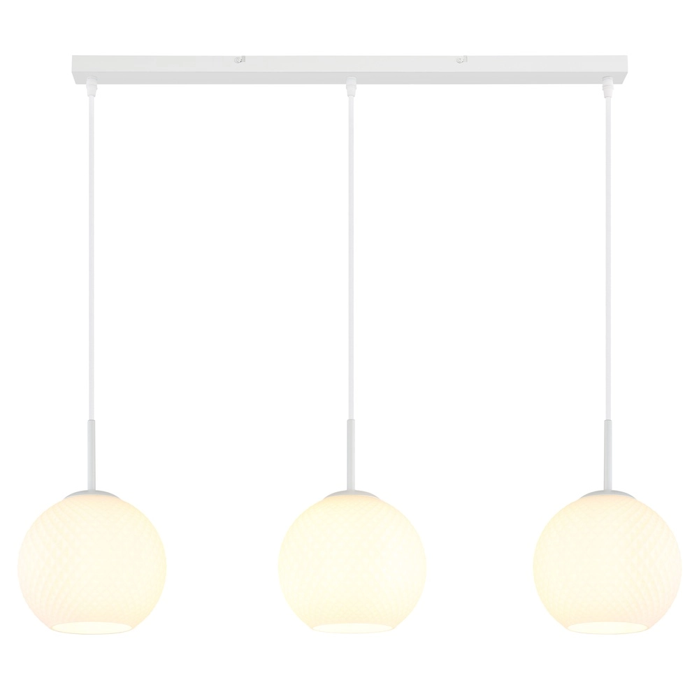 3-lichts hanglamp Andre wit Globo 9007371583461