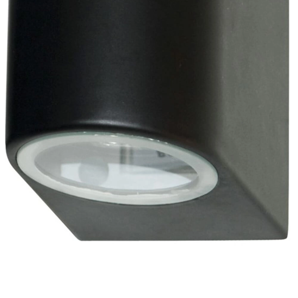 Zwarte wandspot Splot Downlight 8cm Searchlight 5053423076515