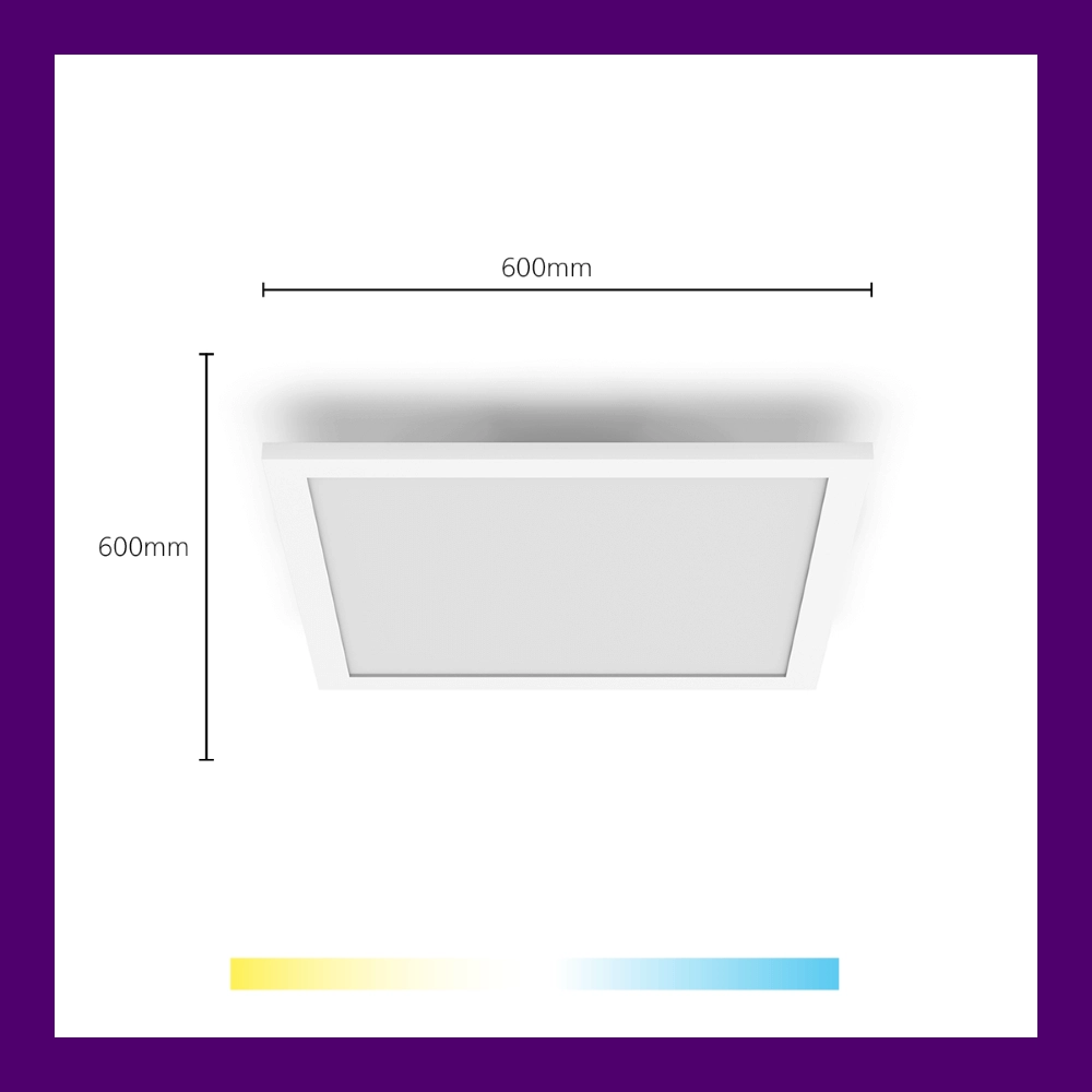 Plafonnière Panel wit - 36W WiZ 8719514554856
