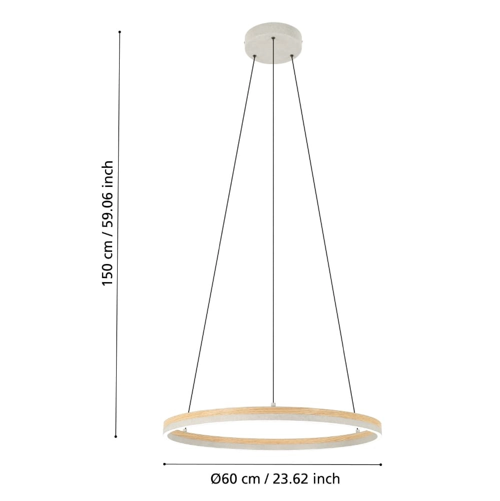 Landelijke led hanglamp Cadinaro Ø 60cm Stars of Light 9002759398965