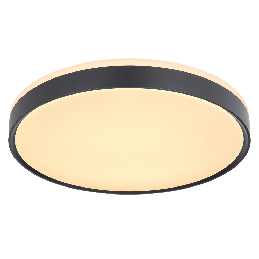 Plafonniere Sonny zwart met wit Ø 40cm Globo 9007371427857