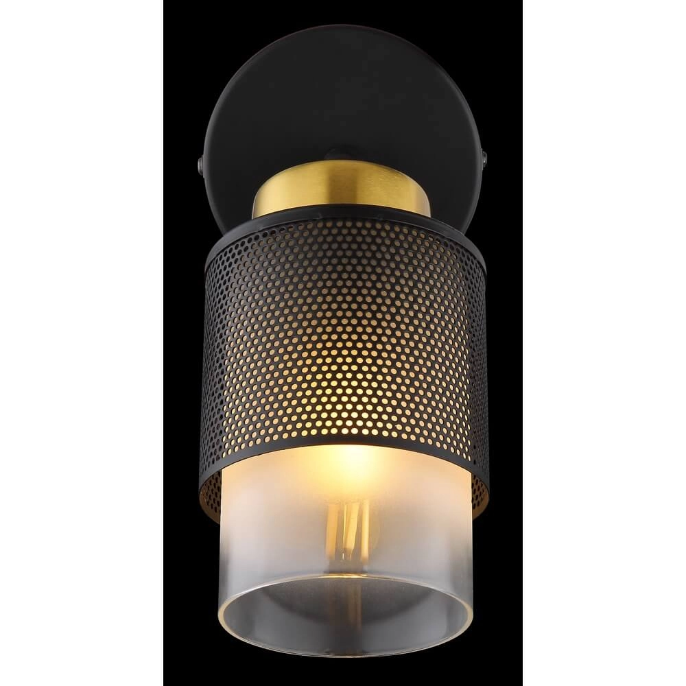 Wandlamp Olga zwart met gaas Globo 9007371446490