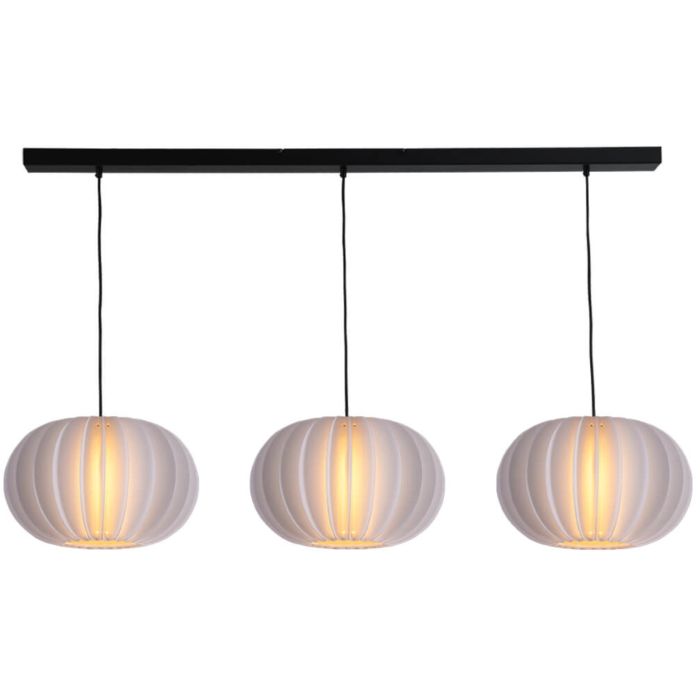 3-lichts hanglamp Arena met Ø40cm kappen