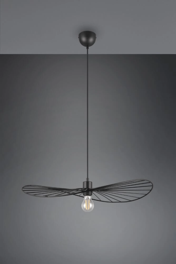 Hanglamp Chapeau zwart Trio 4017807574081