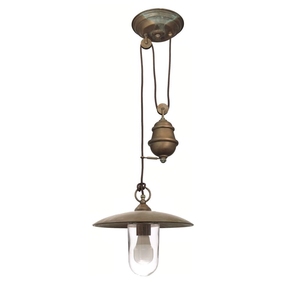 Veranda hanglamp Veranda 2 32cm koperbruin