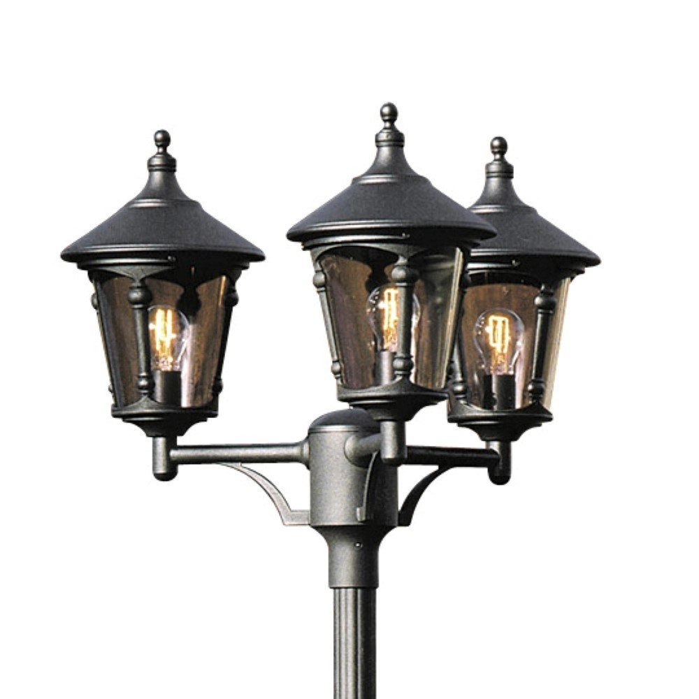 Lantaarnlamp Virgo 3-lichts zwart
