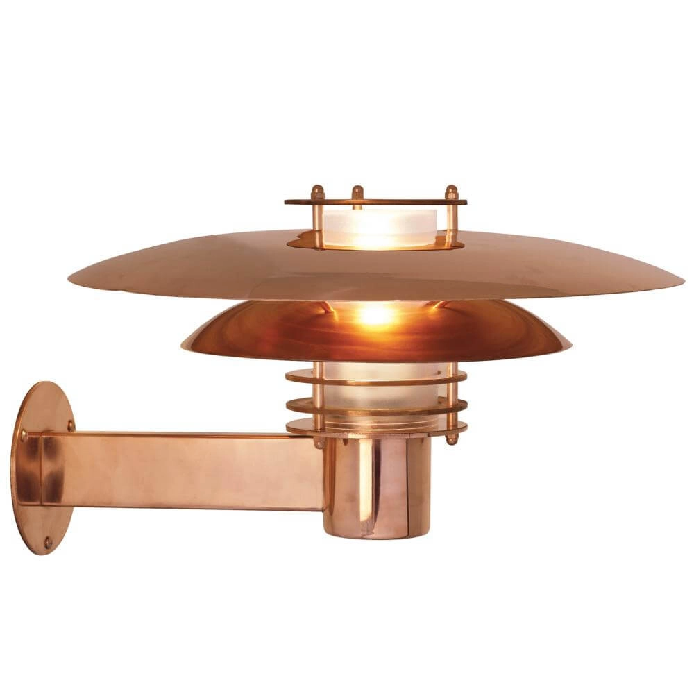 Klassieke wandlamp Phoenix koper