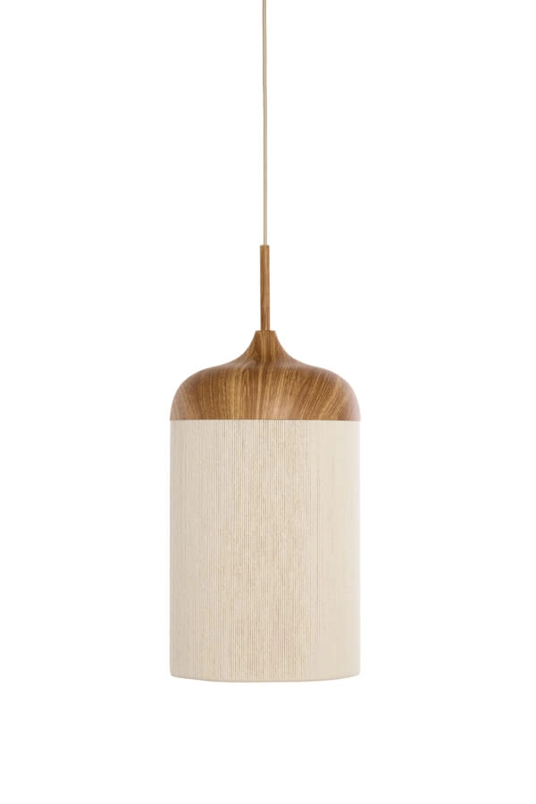 Hanglamp Dania lichte hout print Ø 16cm Light & Living 8717807743345