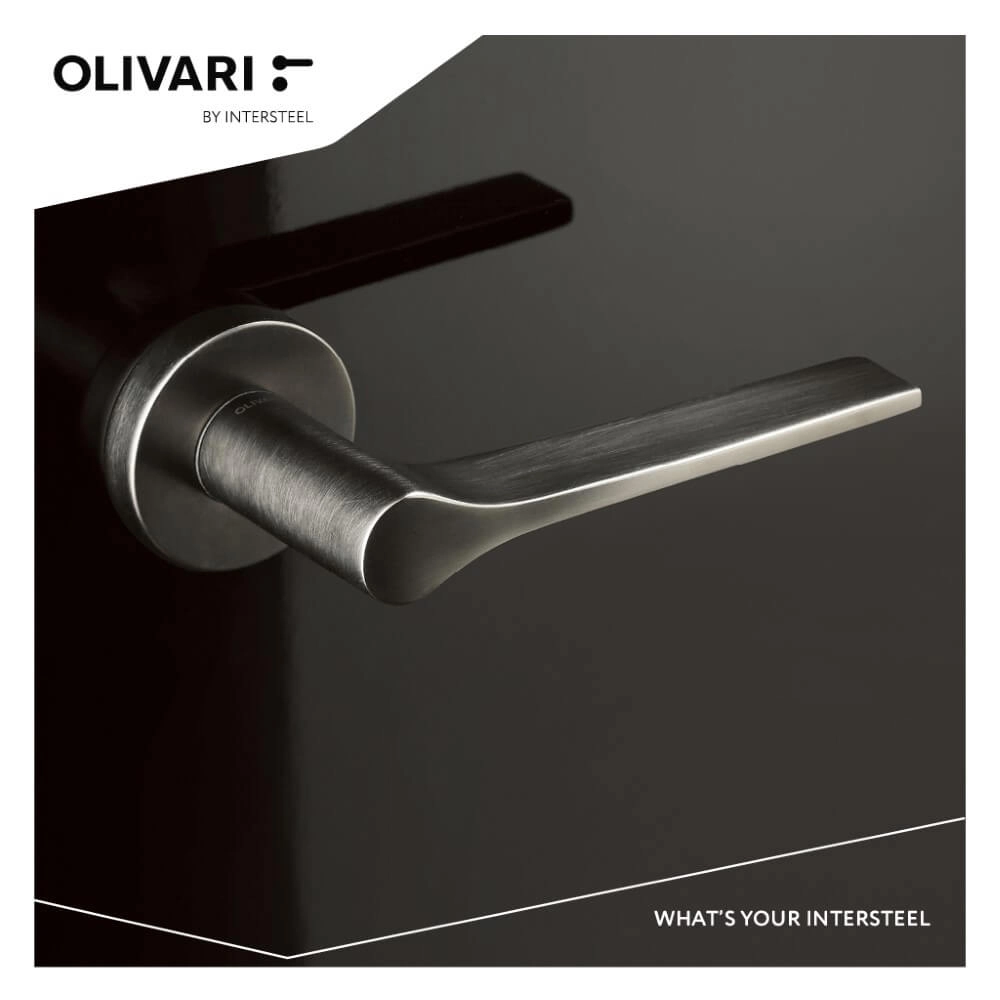 Design deurklink Lama L mat RVS Olivari 8714186477854