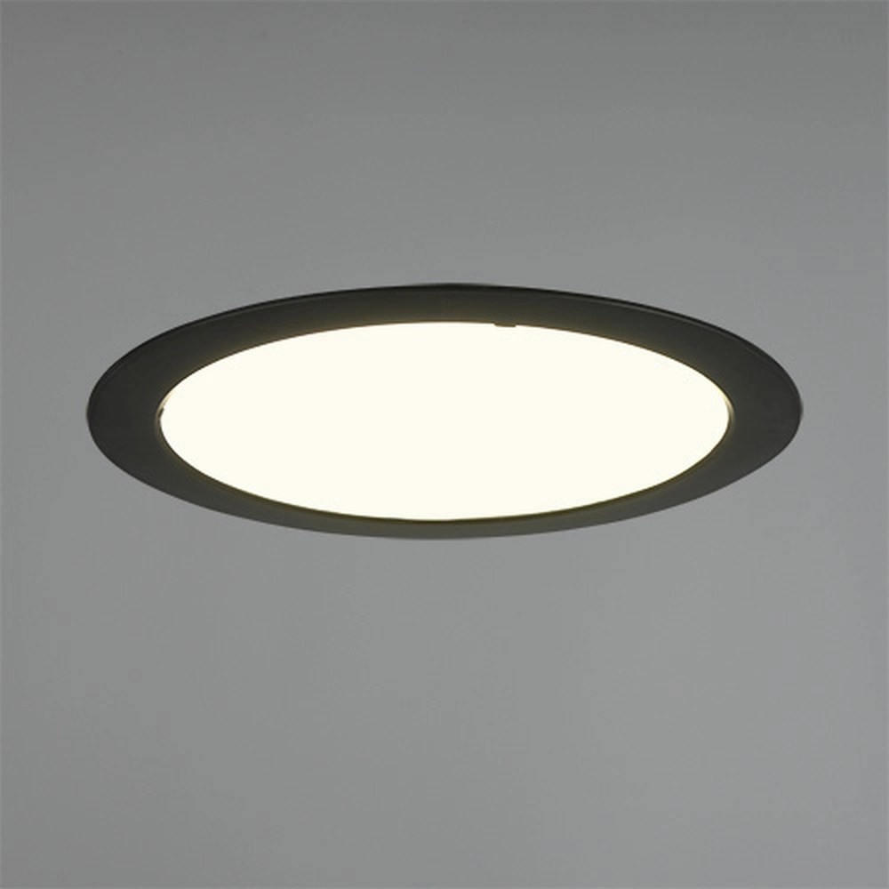 Inbouwspot Ural zwart Ø 29,4cm Trio 4017807711486