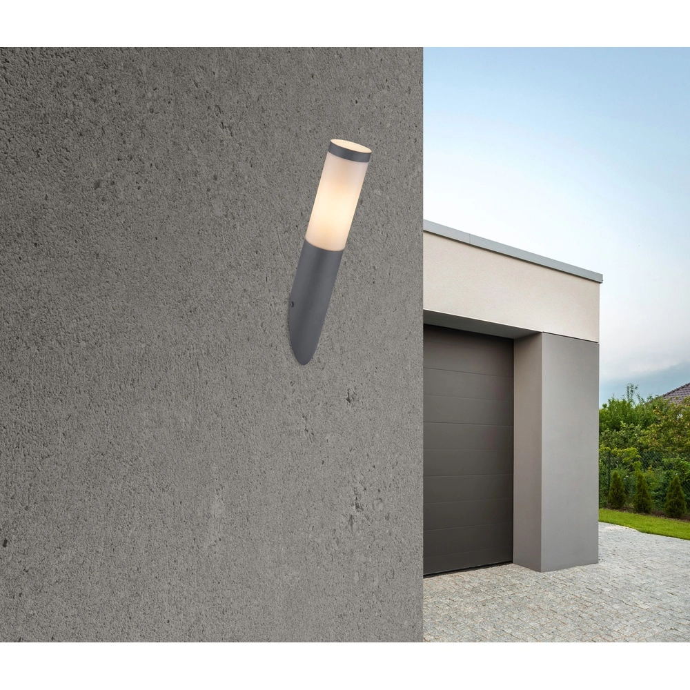 Design buitenlamp Boston antraciet met wit Globo 9007371413577