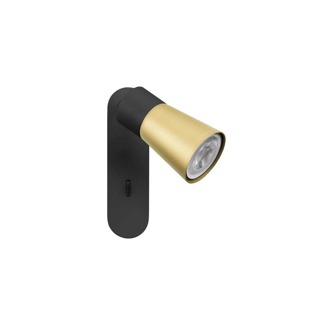 Spot Puri 2.0 Cone zwart-goud enkel schakelaar SLV 4024163294256