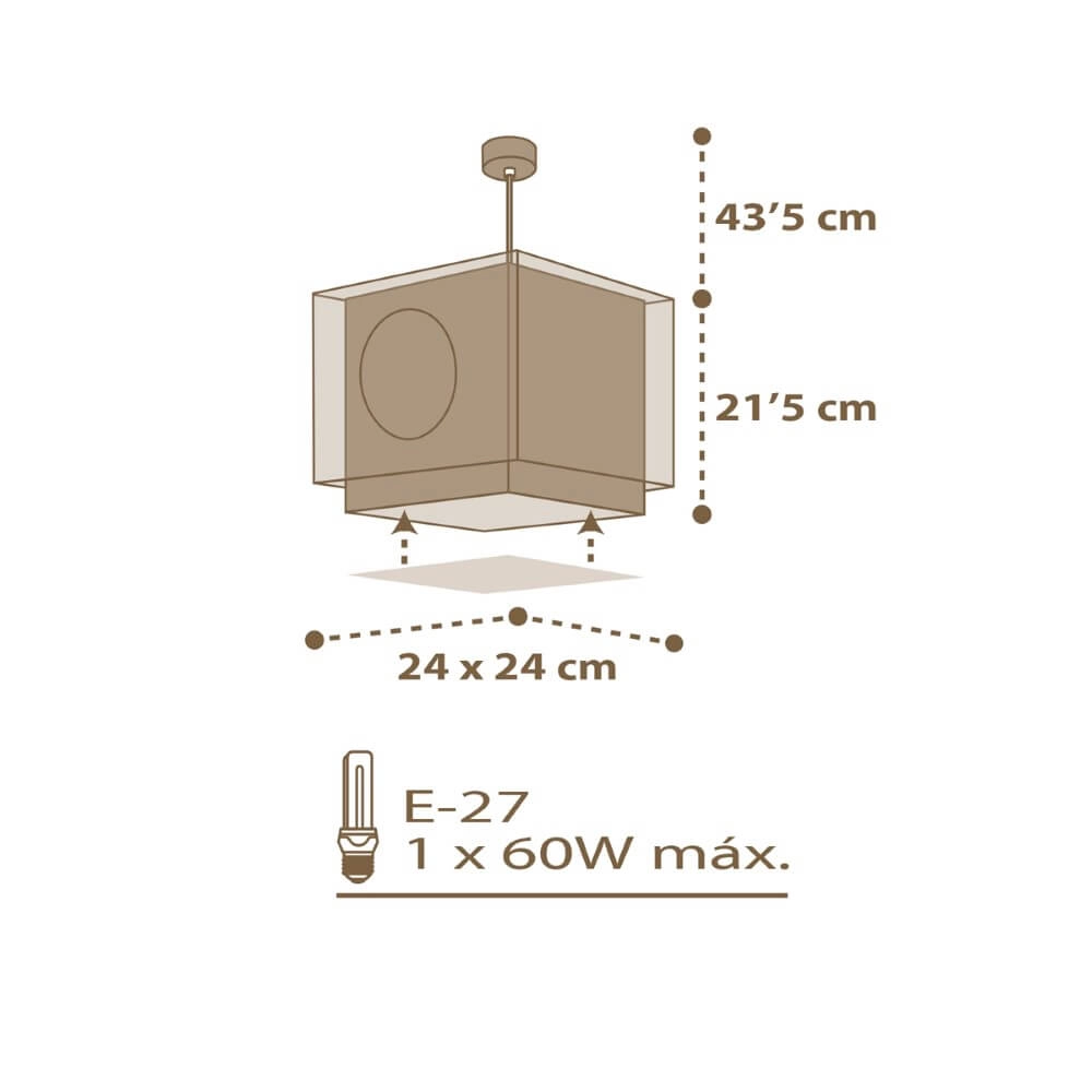 Hanglamp Good Night met uil Dalber 8420406002903