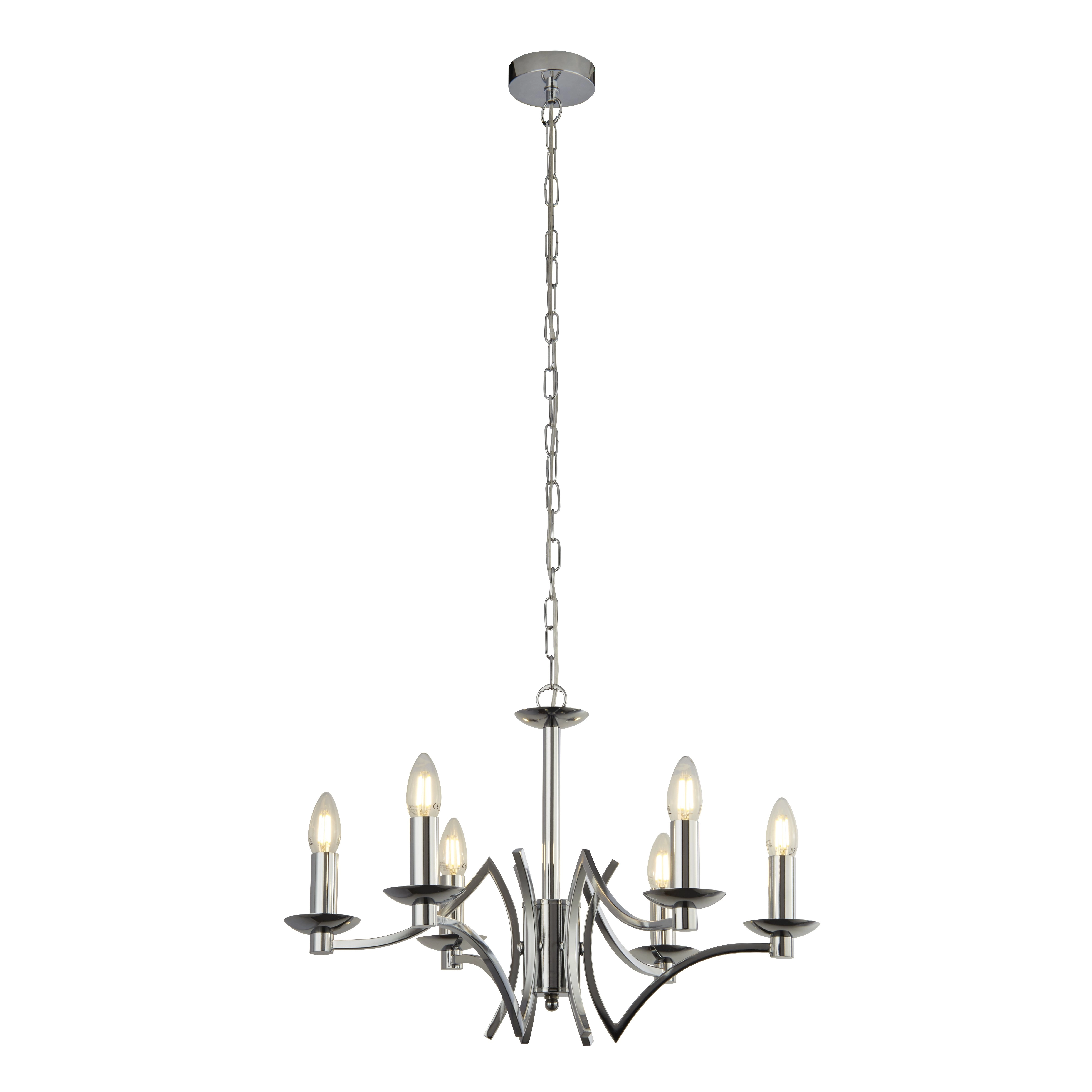 6-lichts kroonluchter Ascot 6-lichts Searchlight 5053423174211