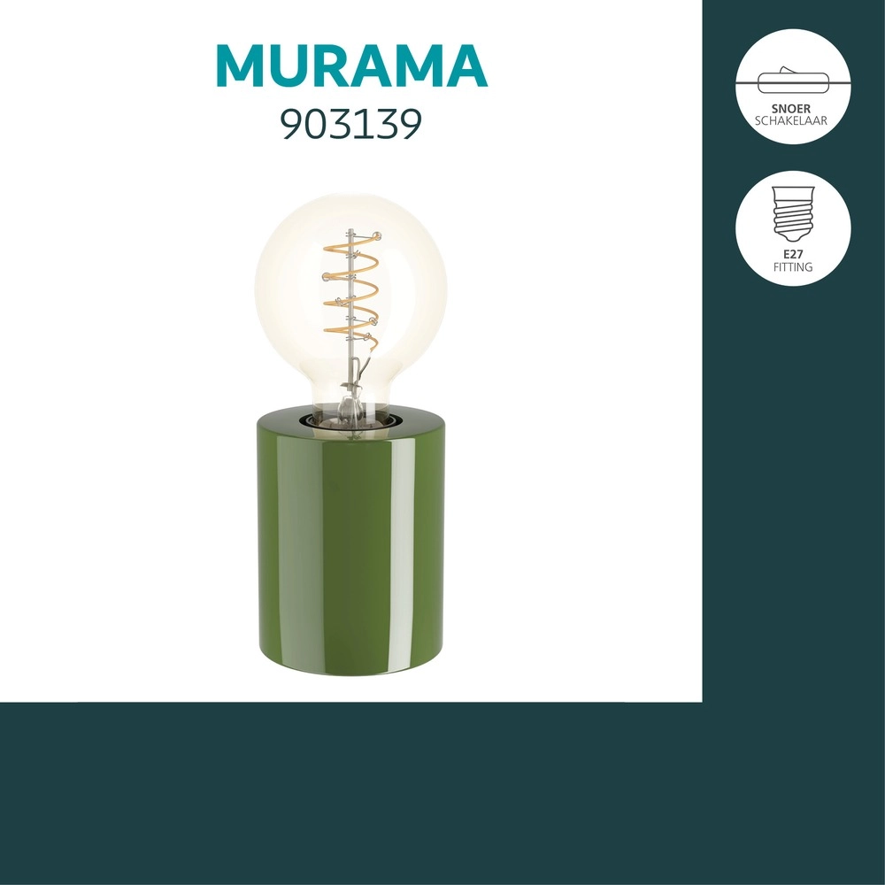 Tafellampje Murama groen Eglo 9008606406227