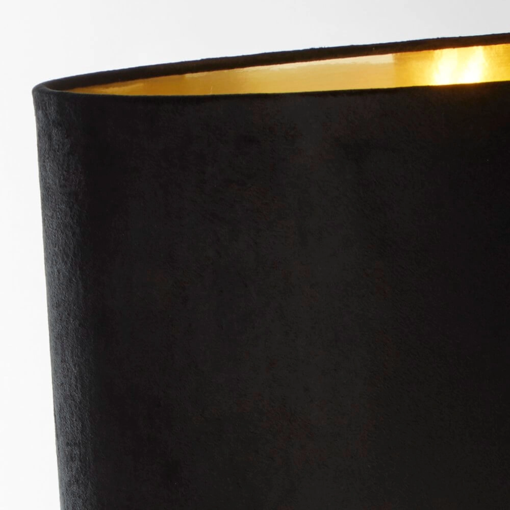Gouden tafellamp Whitby met zwarte kap Searchlight 5053423257730