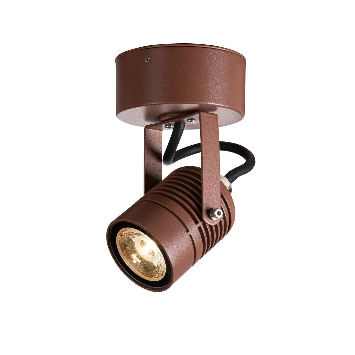 Richtbare Led spot 6cm - 6w - 3000K bruin