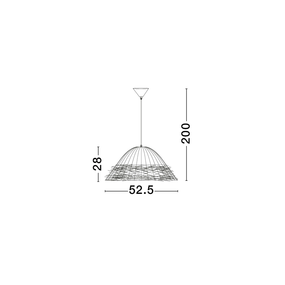 Natuurlijke hanglamp Natu Ø 65cm Lyora 5212017452870