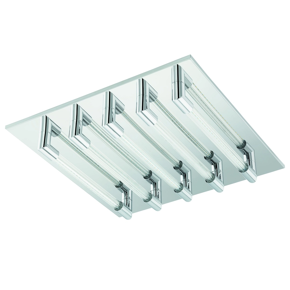 Plafondlamp Velarde 5-lichts chroom