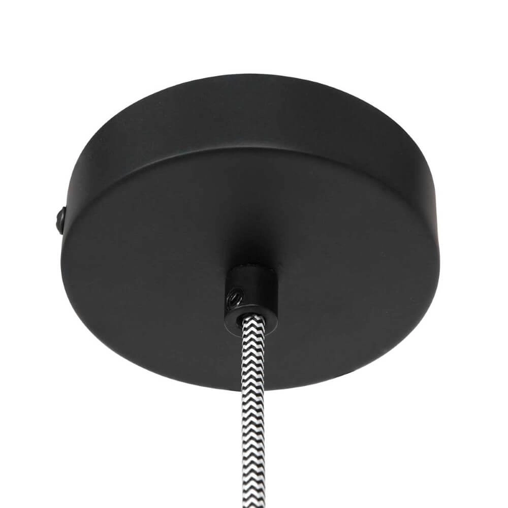 Zwart houten hanglamp Maze Ø 46cm Steinhauer 8712746166293