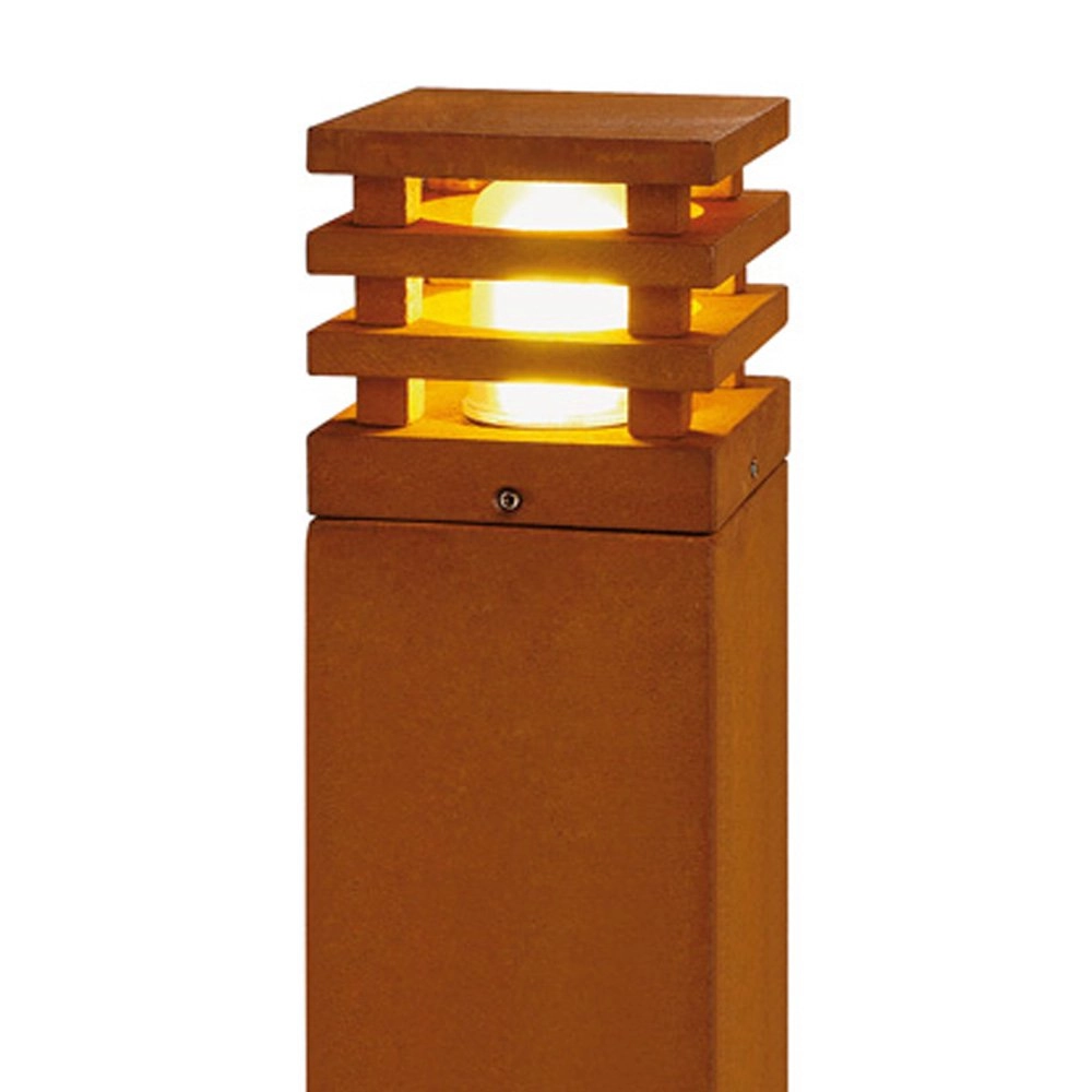 Led terraslamp Rusty 70cm vierkant roestbruin SLV 4024163157506
