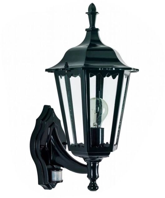 Schriklamp Ancona bewegingssensor - zwart