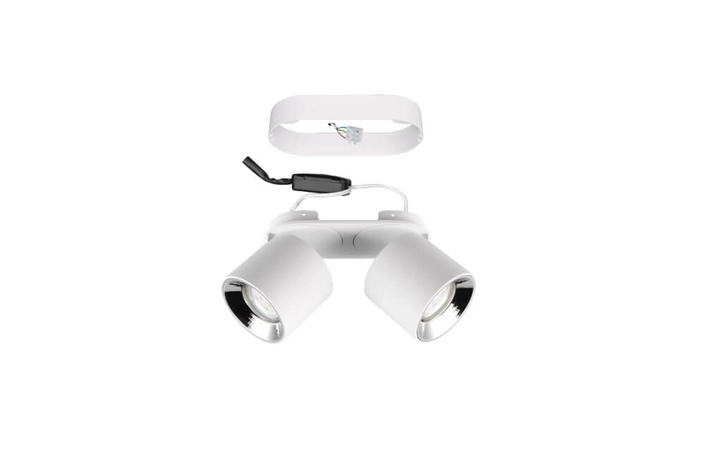Plafondlamp Guayana 2-lichts wit Trio 4017807573954
