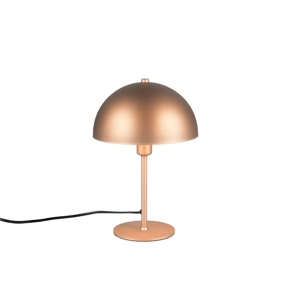 Design tafellampje Nola koffiebruin Ø 20cm