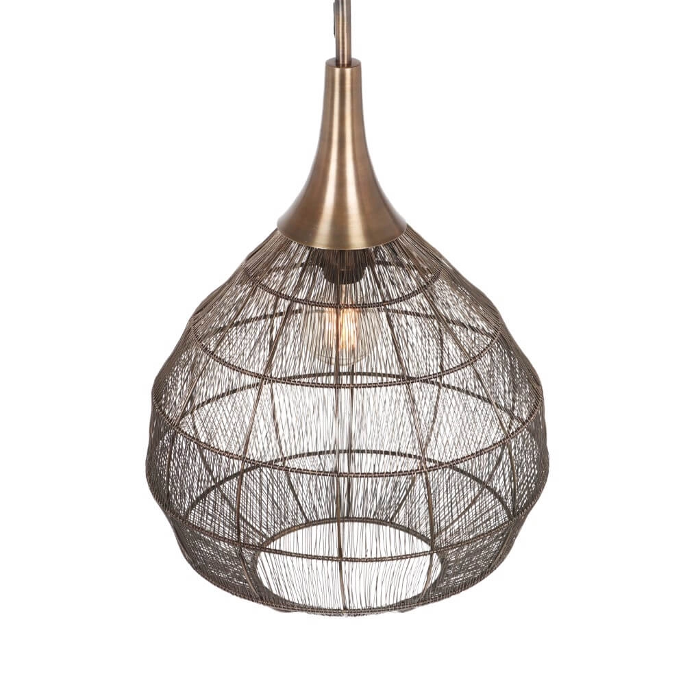 Ronde hanglamp Soraya Ø 42cm - brons Trio 4017807617467