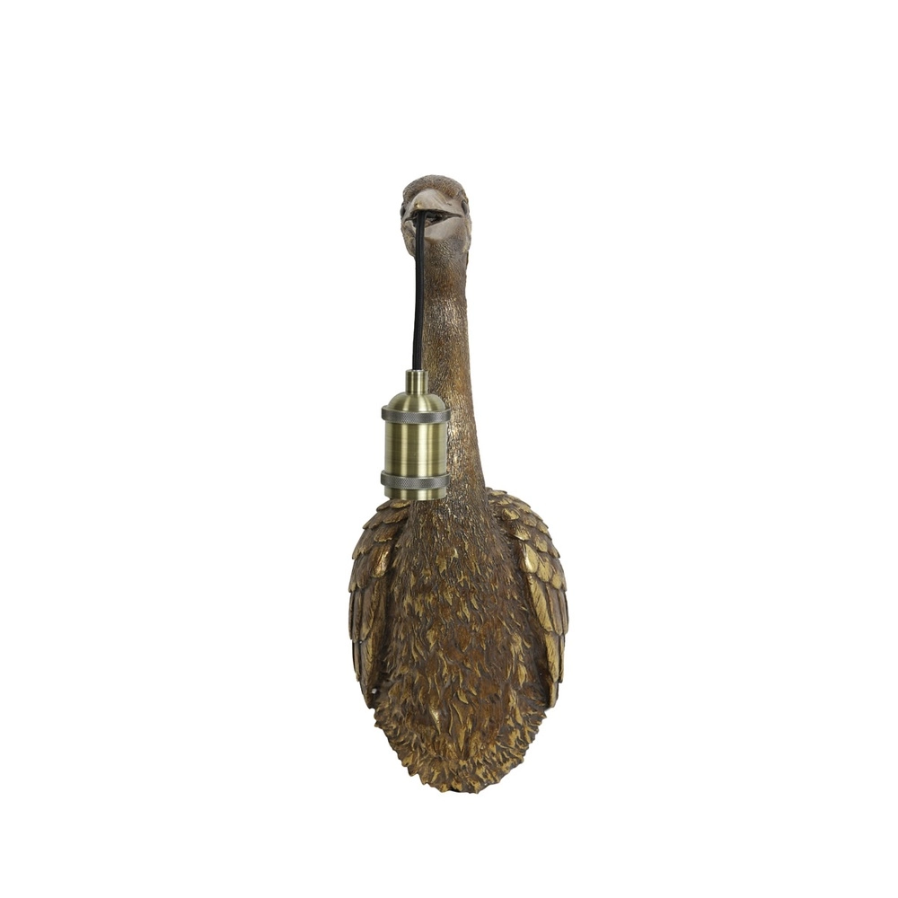 Wandlamp Crane brons vogel Light & Living 8717807607968