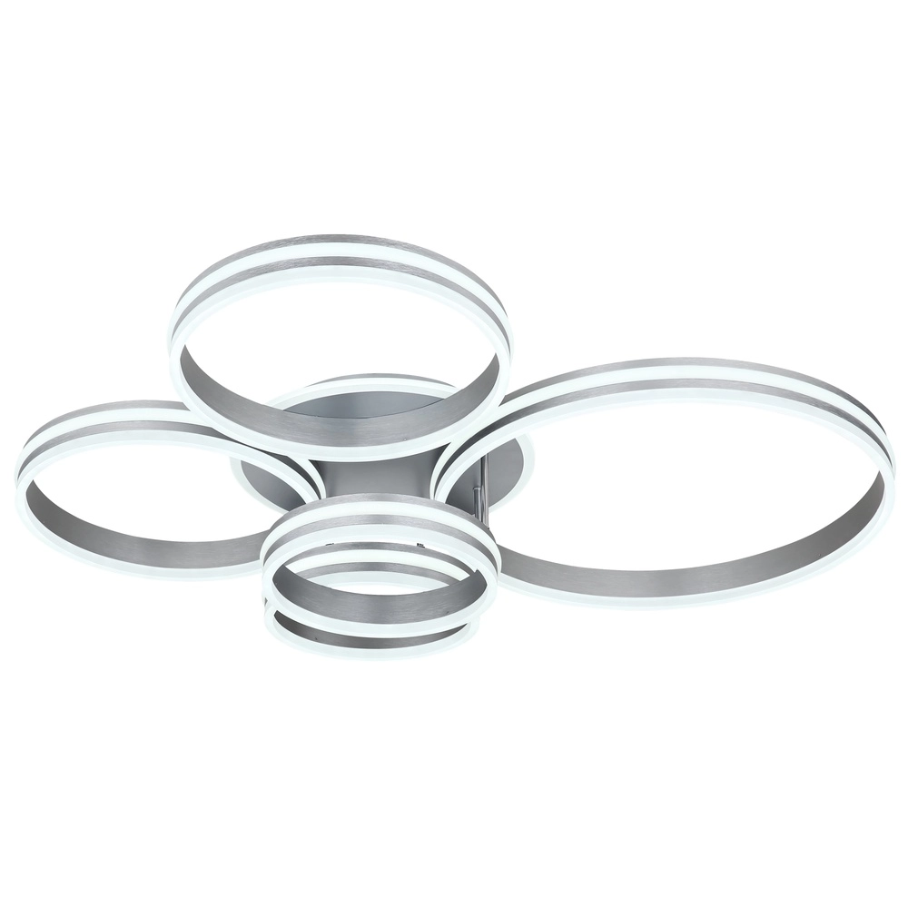 Plafondlamp Rubio grijs 5 ringen Globo 9007371422913