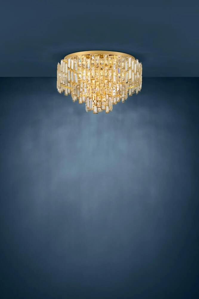 Ø 63cm plafond kroonluchter Calmeilles goud Stars of Light 9002759396114