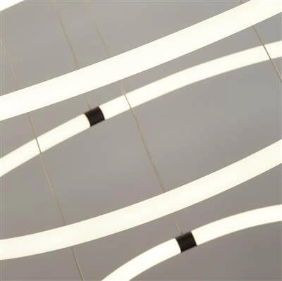 Hanglamp Revolve vide 3-rings zwart Searchlight 5053423189451