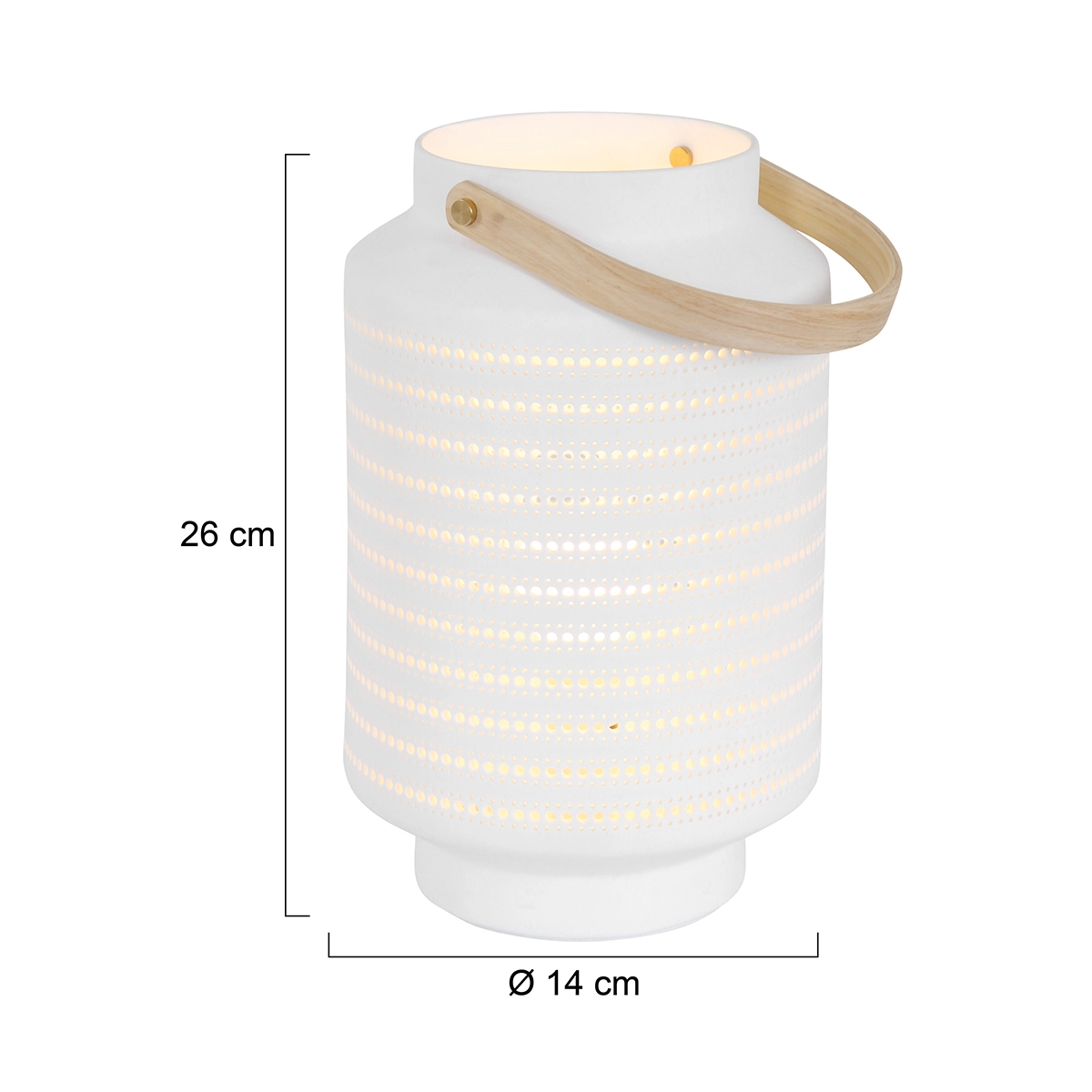 Design tafellamp Porcelain Small wit Steinhauer 8712746135244
