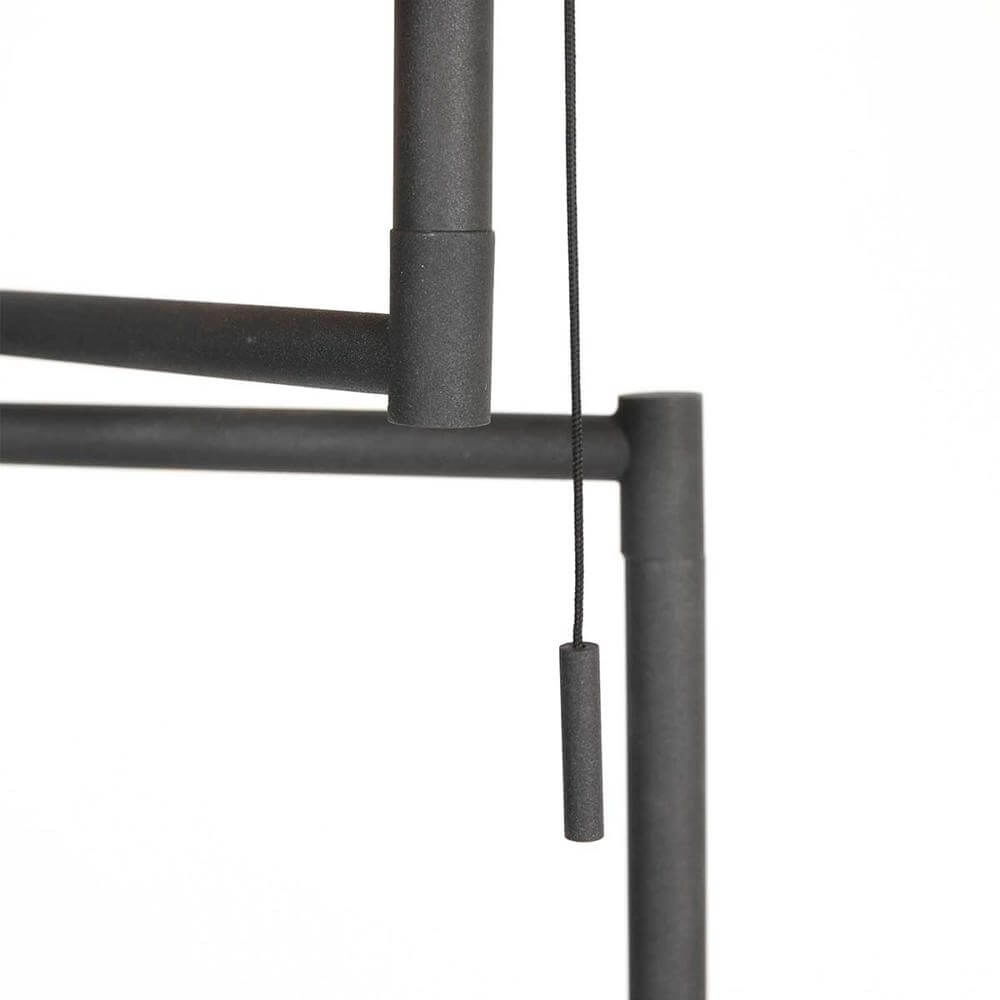 Vloerlamp Bella zwart met kap wit Steinhauer 8712746174625
